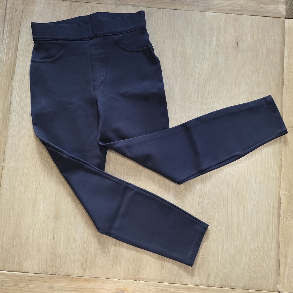 SPANX by Sara Blakely Navy Pull-On Stretch Slim Pants Size M/M - Picture 7 of 9